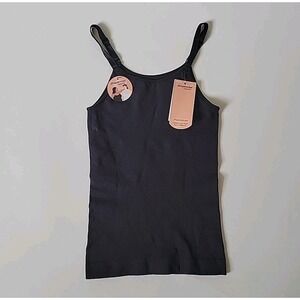 Shapermint Essentials Scoopneck Cami Black Lounge Minimalist Shapewear Layering